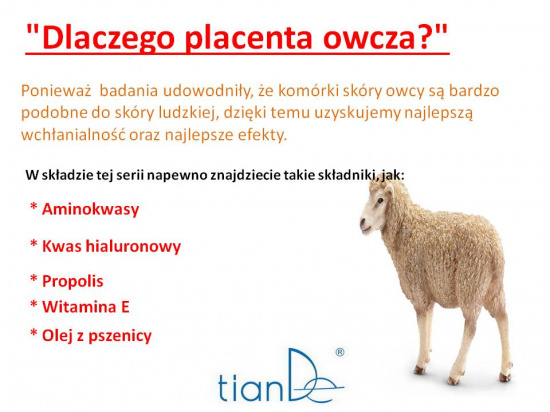 Peeling enzymatyczny do twarzy na bazie placenty TianDe Kołobrzeg